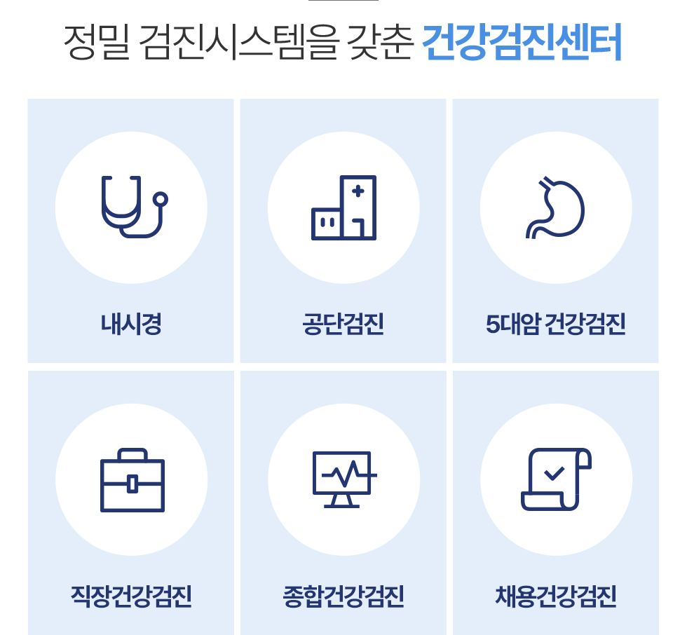 정밀 검진시스템을 갖춘 건강검진센터